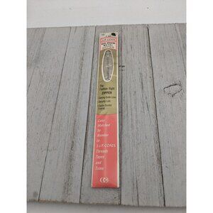 Vintage J&P Coats Neck Opening Metal Zipper 16" Ecru 16 Off-White Tan